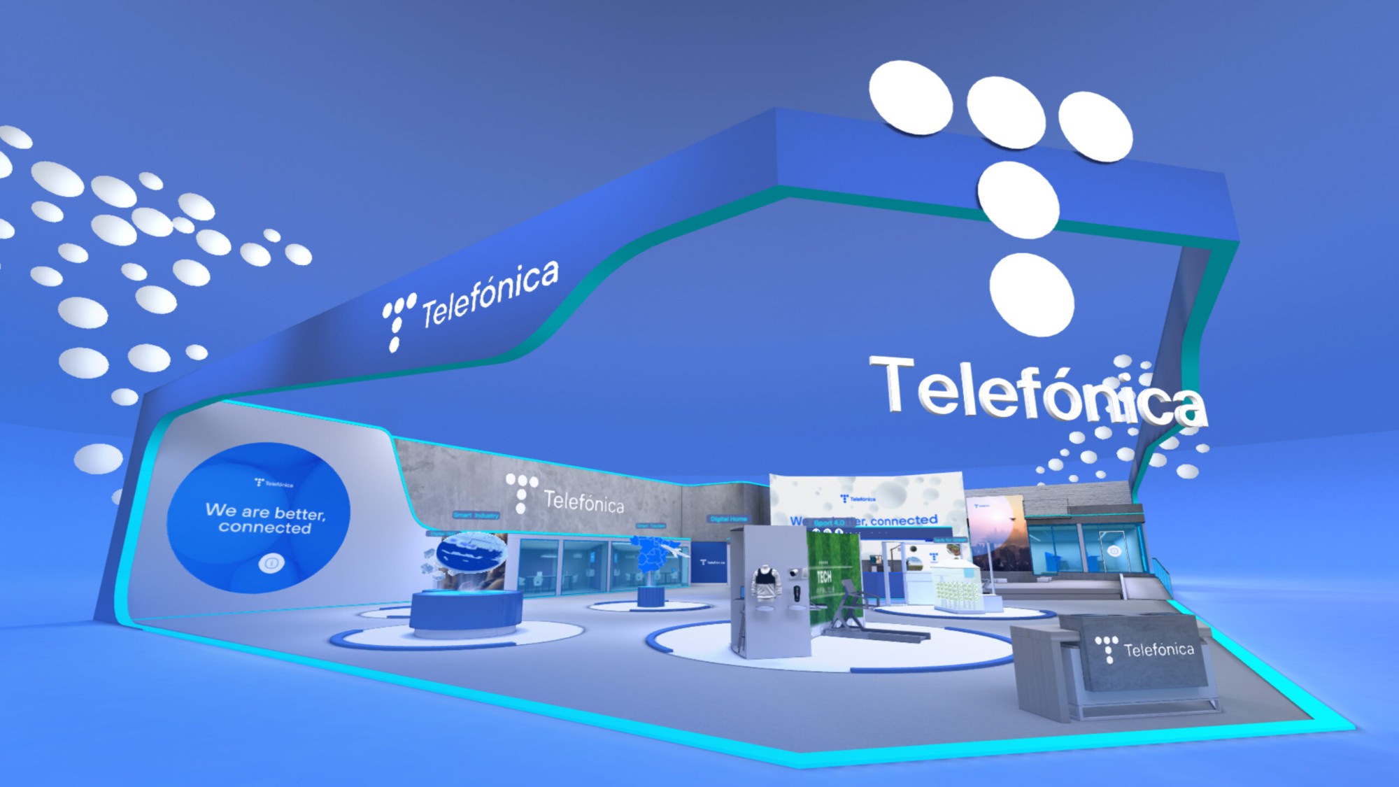 Stand virtual 3D de Telefónica